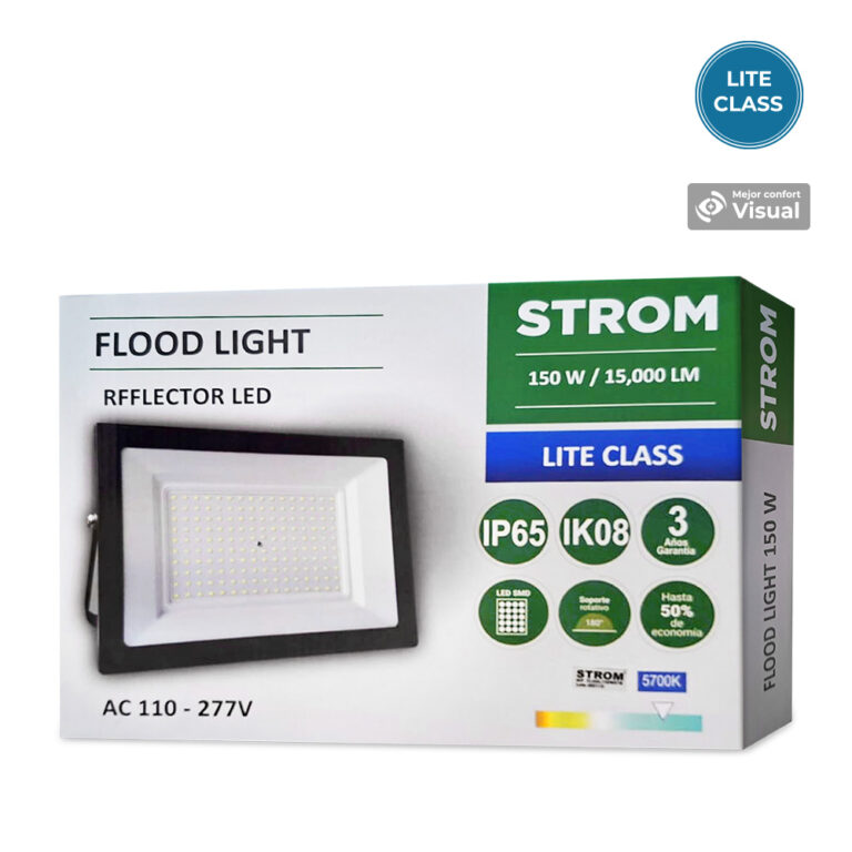 Reflector LED 150 W 15,000 Lm Luz Fría IP 65 - STROM